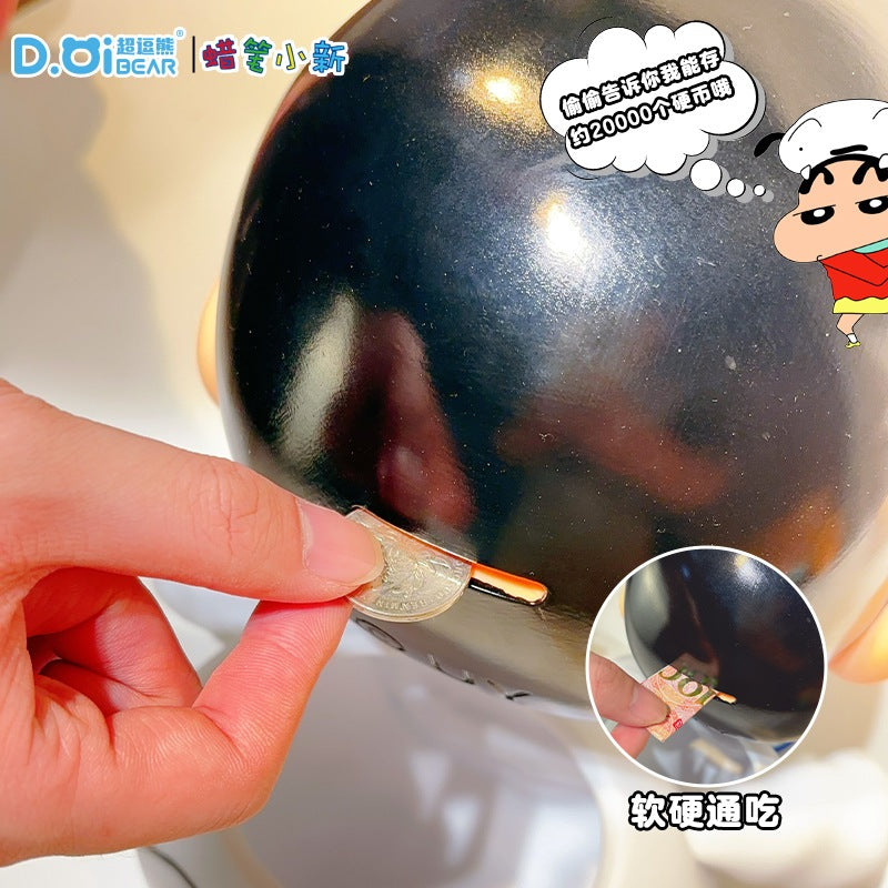 【超逗熊】正版現貨 蠟筆小新 經典形象 大存錢罐 零錢罐 存錢筒 撲滿 新之助 睡衣小新 房間裝飾 大公仔 擺件 商品圖片 3