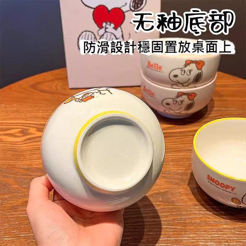 【曙曦】正版現貨 史努比 帶蓋馬克杯 水杯 牛奶杯 咖啡杯 陶瓷材質 送禮 商品圖片 3