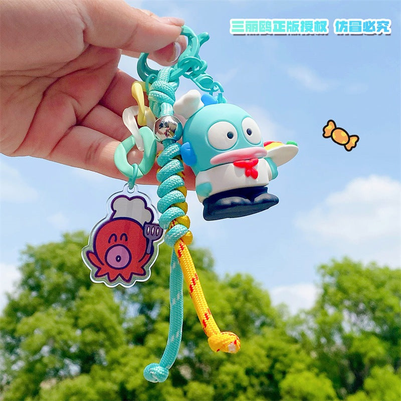 【冉紅】正版現貨 三麗鷗 鑰匙圈 鑰匙扣 醜魚廚師 半魚人 漢頓 書包 包包掛件 吊飾 送禮 商品圖片 3