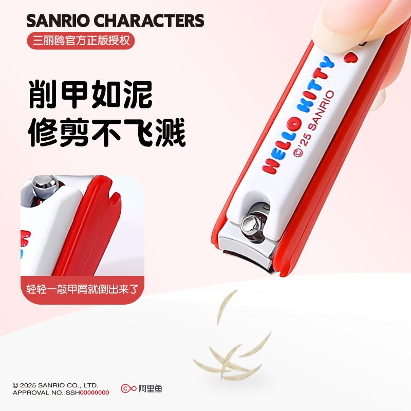 【包包寶】正版現貨 三麗鷗 指甲刀 庫洛米 指甲鉗 防飛濺 可愛卡通修腳指甲剪 凱蒂貓 小巧便攜 送禮 商品圖片 3