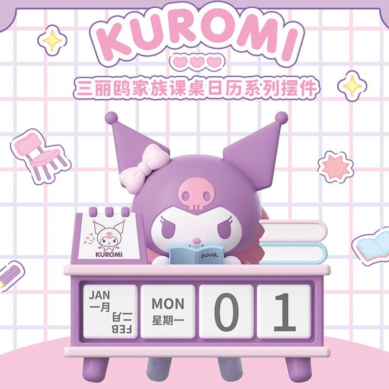 【冉紅】正版現貨 三麗鷗 課桌日曆 公仔 擺件 明盒 庫洛米 帕恰狗 手辦小擺件 送禮 商品圖片 3