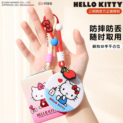 【包包寶】現貨 三麗鷗 化妝鏡 Hello Kitty 雙面折疊鏡 美妝鏡子 隨身 攜帶 包包掛件鏡子 送禮 商品圖片 3