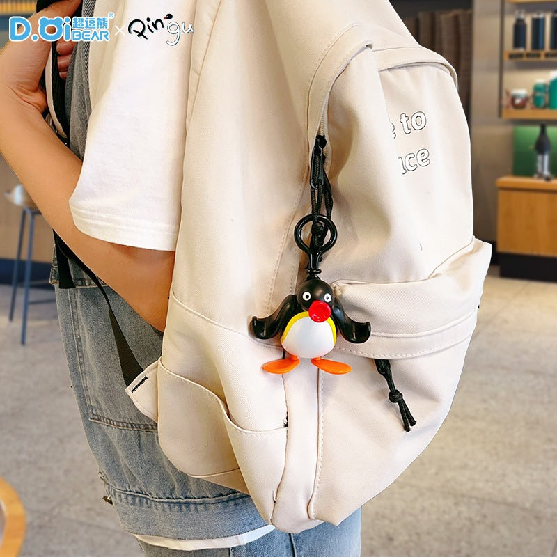 【超逗熊】正版 Pingu 鑰匙圈 鑰匙扣 掛件 吊飾 拉條公仔 送禮 商品圖片 3