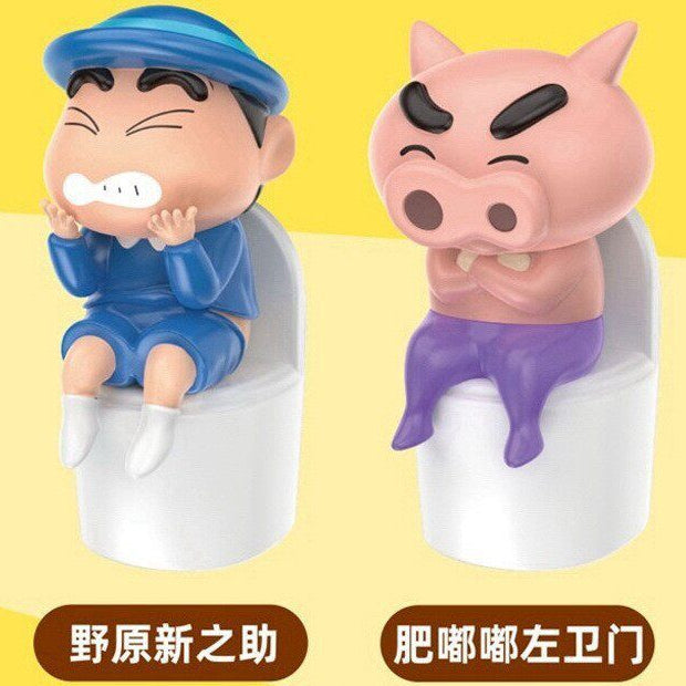 【嘉語】正版現貨 蠟筆小新 馬桶夜燈 睡眠燈 拍拍燈 有點味道 送禮 新之助 小白 商品圖片 3
