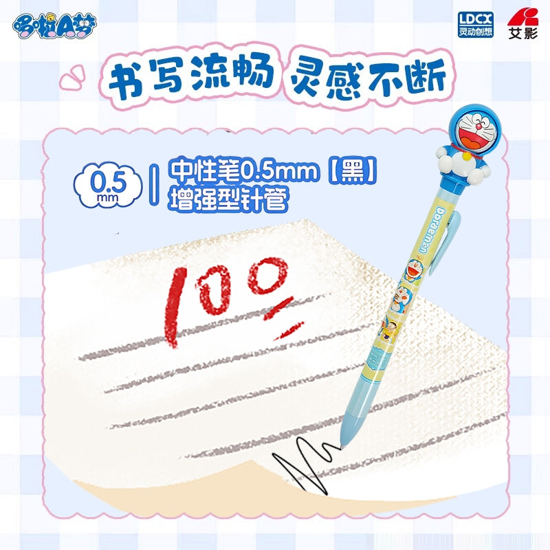 【靈動創想】現貨 哆啦A夢 變臉筆 中性筆 寫字筆 水性筆 文具 0.5mm 國中 高中 送禮 小叮噹 商品圖片 3