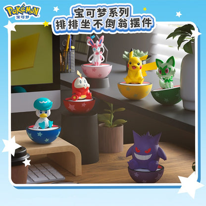 【冉紅】正版現貨 寶可夢 皮卡丘 耿鬼 不倒翁 明盒擺件 公仔 可愛裝飾 送禮 商品圖片 3