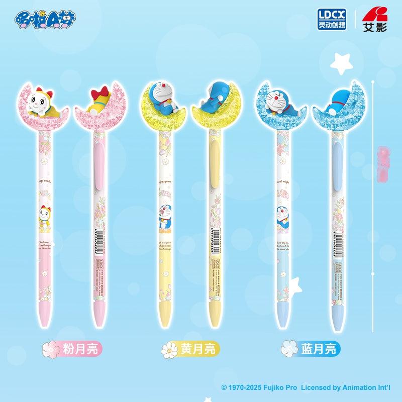 【靈動創想】現貨 哆啦A夢 月光筆 月亮筆 中性筆 寫字筆 水性筆 文具 0.5mm 國中 高中 送禮 小叮噹 商品圖片 3