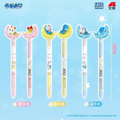 【靈動創想】現貨 哆啦A夢 月光筆 月亮筆 中性筆 寫字筆 水性筆 文具 0.5mm 國中 高中 送禮 小叮噹 商品圖片 3