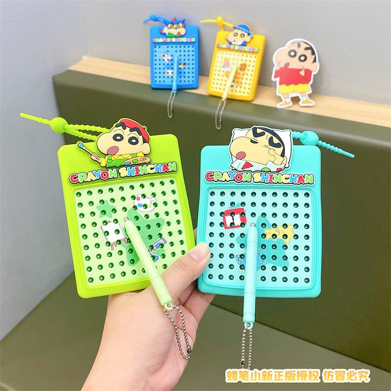 【冉紅】現貨 蠟筆小新 鑰匙圈 掛件 吊飾 磁吸板 包包裝飾 新之助 送禮 商品圖片 3