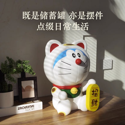 【超逗熊】正版現貨 哆啦A夢 存錢罐 儲蓄罐 存錢筒 兒童防摔 小叮噹 哆啦a夢 禮品 生日 禮物 裝飾 擺件 撲滿 商品圖片 3