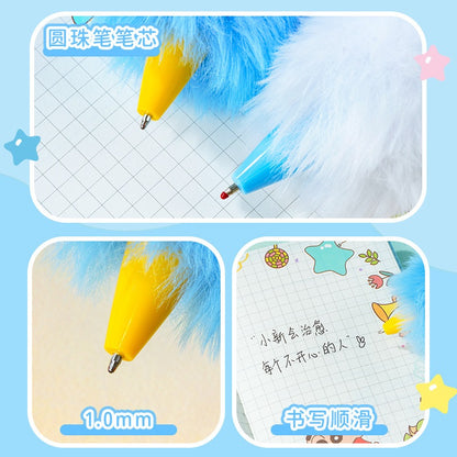 【香港悅木】正版現貨 蠟筆小新 毛絨圓珠筆 寫字筆 創意 送禮 商品圖片 3