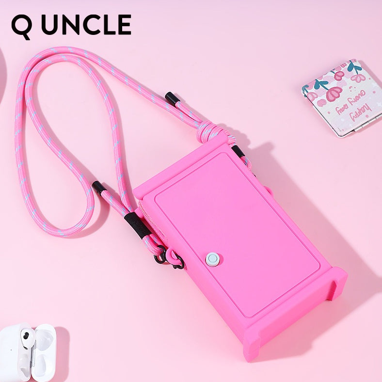 【Q UNCLE】正版 哆啦A夢 任意門 硅膠 手機包 零錢包 包包 硬幣包 耳機包 吊飾 小叮噹 掛件 收納包 斜挎包 商品圖片 3