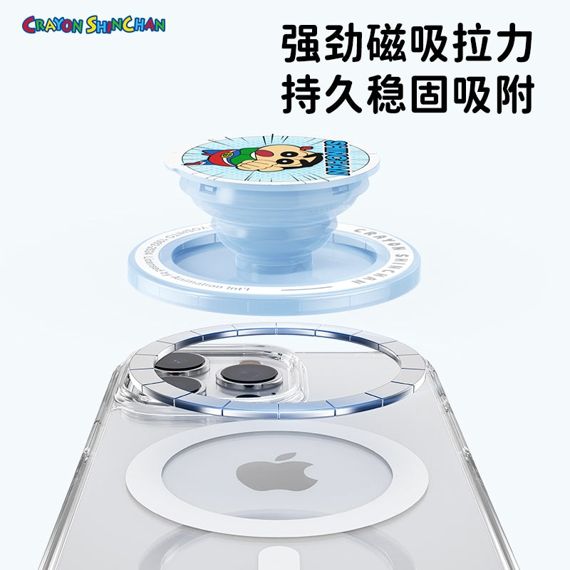 【洛克空間】現貨 蠟筆小新 boogie(波吉) 磁吸氣囊支架 手機支架 懶人支架 懶人立架 新之助 動感超人 商品圖片 3