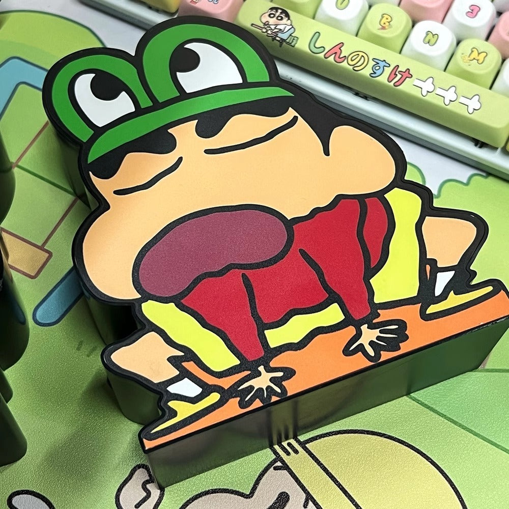 【現貨】正版 蠟筆小新 cos青蛙 小夜燈 牀頭燈 睡眠燈 節能不耗電 新之助 夜燈 療癒 禮物 商品圖片 3