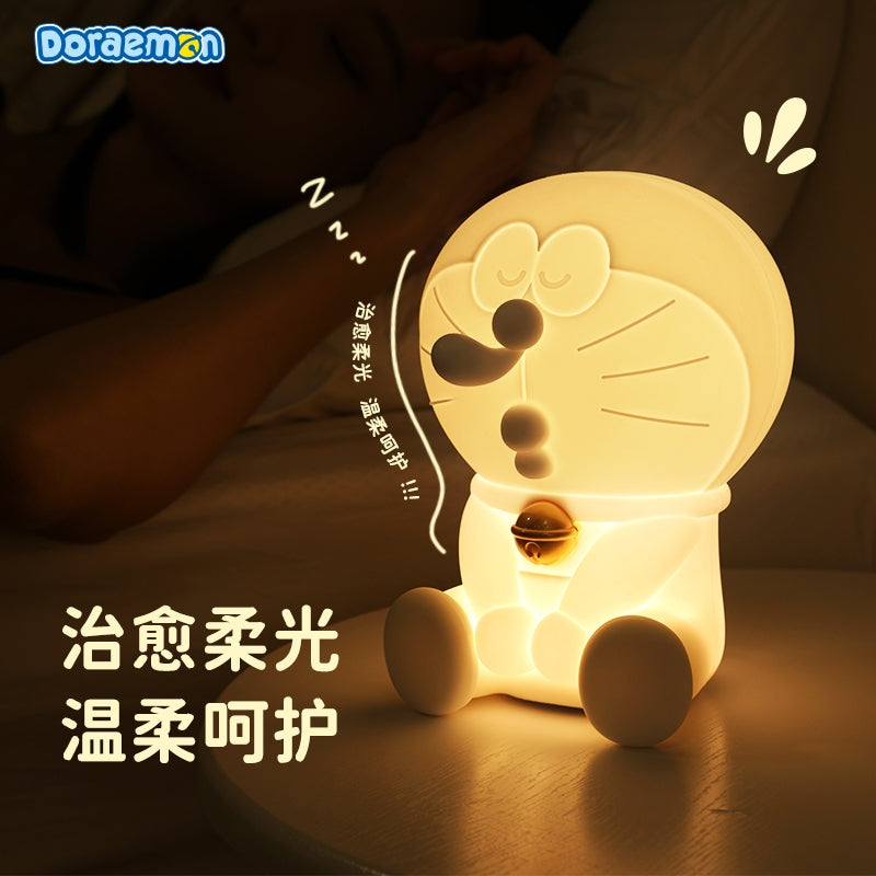 【洛克空間】現貨 哆啦A夢 小夜燈 拍拍燈 氛圍燈 牀頭燈 硅膠材質 送禮 不怕黑 療癒 夜燈 擺件 哆啦a夢 商品圖片 3