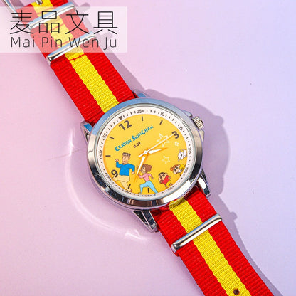 【麥和】限量現貨 蠟筆小新 手錶 指針錶 時針錶 第1代盲盒款 圖案隨機 男女同款 送禮 新之助 動感超人 商品圖片 3
