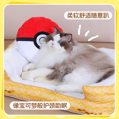 【覓嗷】正版現貨 寶可夢 抱枕 寵物 玩具 耐撕咬 送禮 精靈球 7-11同款 商品圖片 3