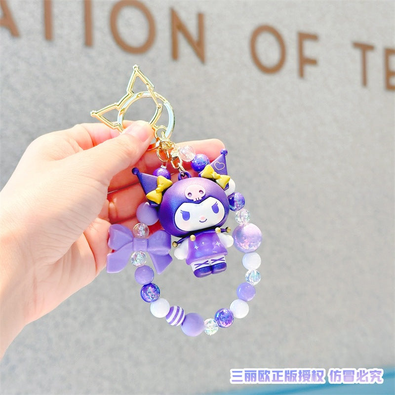 【超逗熊】現貨 三麗鷗 庫洛米 鑰匙扣 鑰匙圈 閃耀之星 掛件 公仔卡通 包包掛飾 汽車鑰匙扣 吊飾 送禮 商品圖片 3