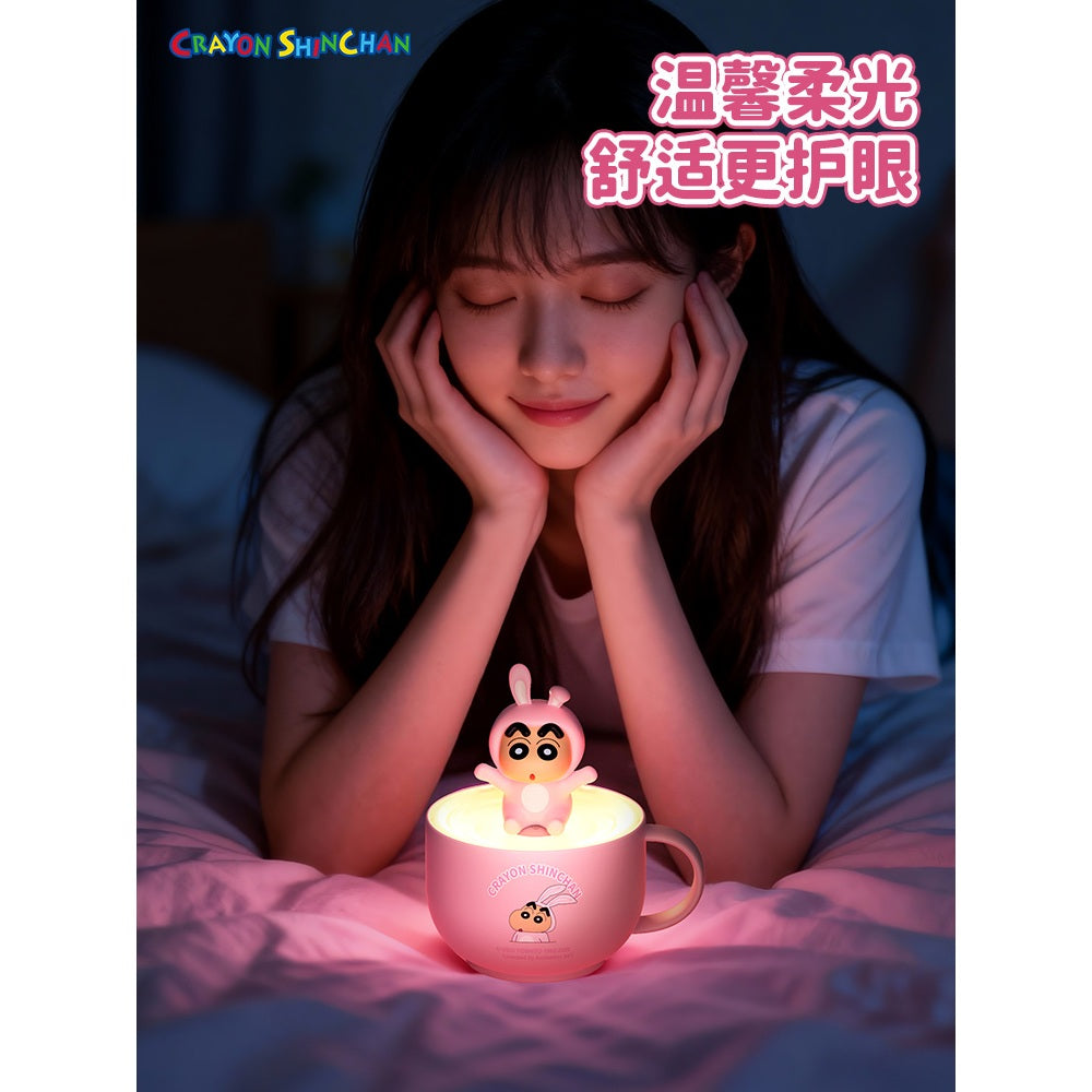 【洛克空間】現貨 蠟筆小新 下午茶 小夜燈 氛圍燈 牀頭燈 燈具 送禮 新之助 商品圖片 3