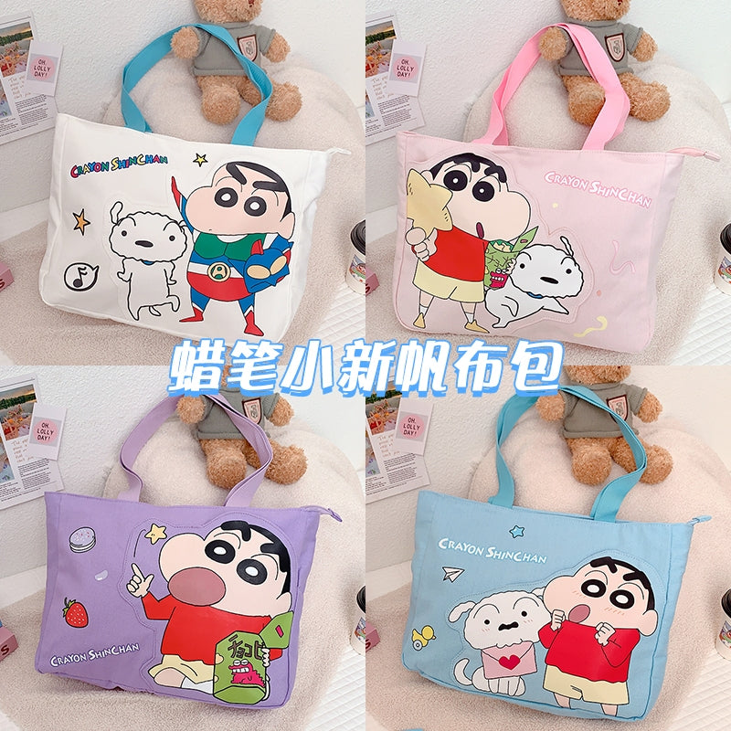 【瑞錦】正版現貨 蠟筆小新 帆佈袋 禮品袋 環保袋 購物袋 外帶 裝書本 送禮 新之助 商品圖片 3