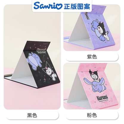 【包包寶】現貨 三麗鷗 化妝鏡 鏡子 折疊紙鏡 庫洛米 方形學生鏡子 送禮 商品圖片 3