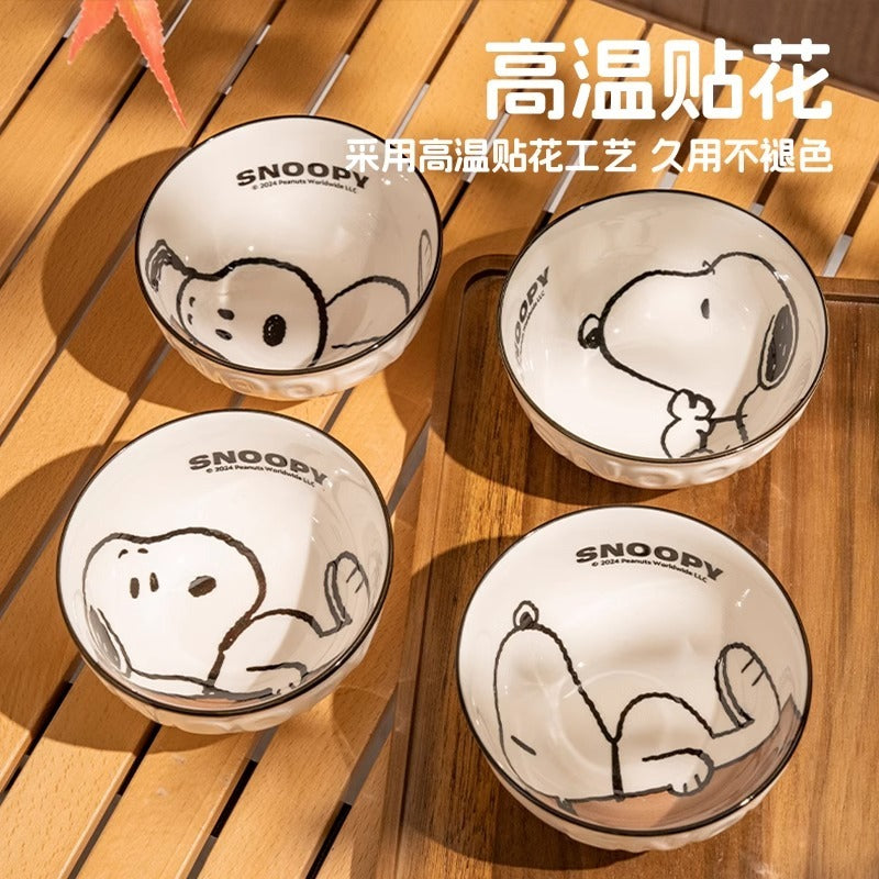 【曙曦】正版現貨 史努比 經典禮盒裝 飯碗 米飯 陶瓷材質 可微波清蒸 禮盒包裝 送禮 snoopy 曙曦 商品圖片 3