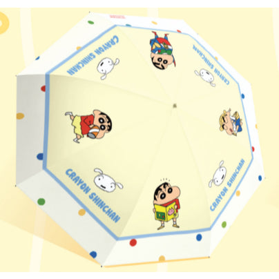 【梔遇】正版現貨 蠟筆小新 手動傘 晴雨兩用 睡衣小新 雨具 黑膠 防曬 遮陽傘 雨傘 太陽傘 新之助 小白 商品圖片 3