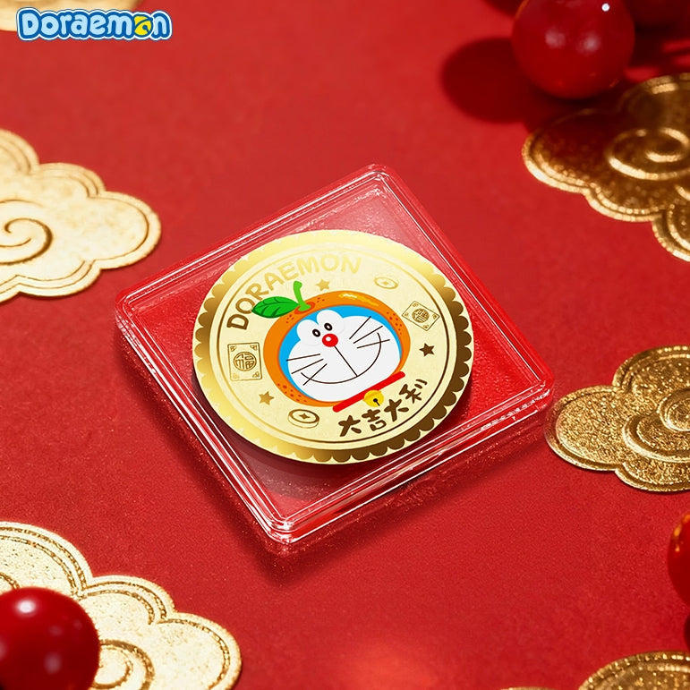 【洛克空間】現貨 哆啦A夢 手機貼 黃金貼 萬能貼 送禮 小叮噹 財神爺 商品圖片 3