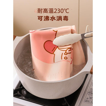 【川島屋】正版現貨 lulu豬 硅膠揉麪墊子 擀麪墊 食品級材質 切面刀 擀麪杖 送禮 商品圖片 4