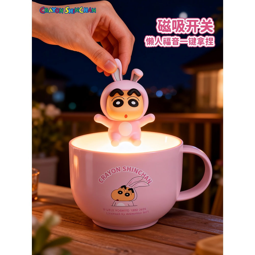 【洛克空間】現貨 蠟筆小新 下午茶 小夜燈 氛圍燈 牀頭燈 燈具 送禮 新之助 商品圖片 4