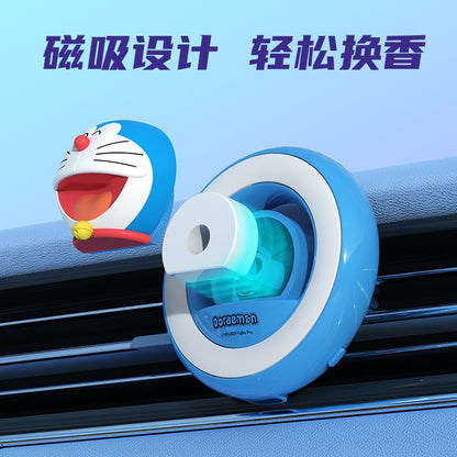 【香百川】正版現貨 哆啦A夢 節奏燈 氛圍燈 汽車出風口香薰 汽車 擺件 飾品 出風口 小叮噹 哆啦a夢 商品圖片 4