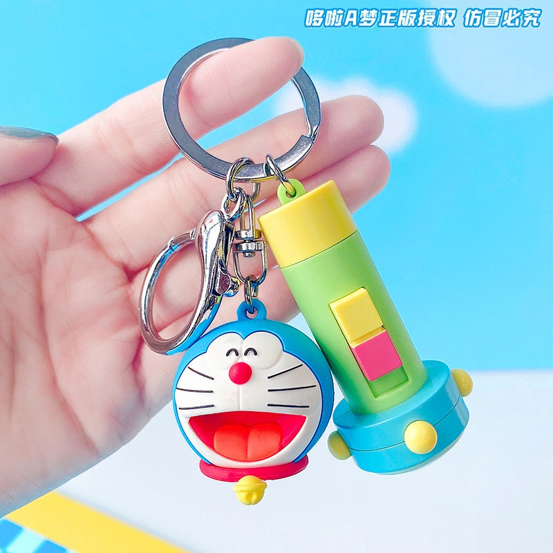 【冉紅】現貨 哆啦A夢 鑰匙圈  鑰匙扣 縮小電筒 掛件 掛飾 手電筒 小叮噹揹包 公仔 掛件 哆啦a夢 商品圖片 4
