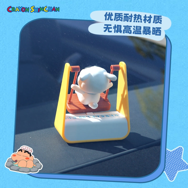 【洛克空間】現貨 蠟筆小新 蕩鞦韆 臨時停車 號碼牌 不怕曬 挪車牌 電話牌 移車卡 轎車 汽車 新之助 停車牌 商品圖片 4