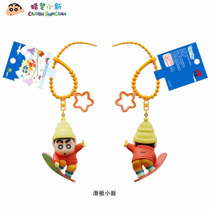 【千寶】現貨 蠟筆小新 冬天系列 鑰匙扣 鑰匙圈 掛飾 吊飾 掛件 機車 新之助 禮物 小白 第七代 商品圖片 4