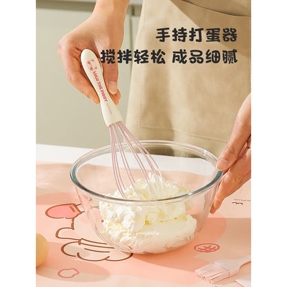 【川島屋】正版現貨 lulu豬 硅膠刮刀刷 油刷子 手動打蛋器 蛋糕烘焙工具 鍋鏟 湯勺 飯勺 漏勺 送禮 商品圖片 4