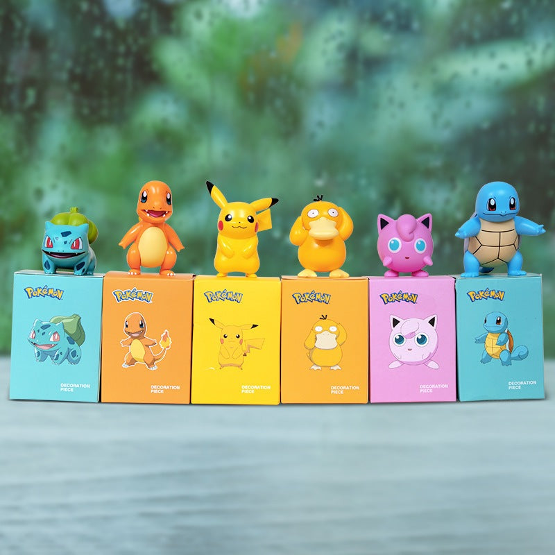 【冉紅】正版現貨 寶可夢 皮卡丘 擺件 卡通 公仔 車內飾品 裝飾 傑尼龜 小火龍 送禮 商品圖片 4