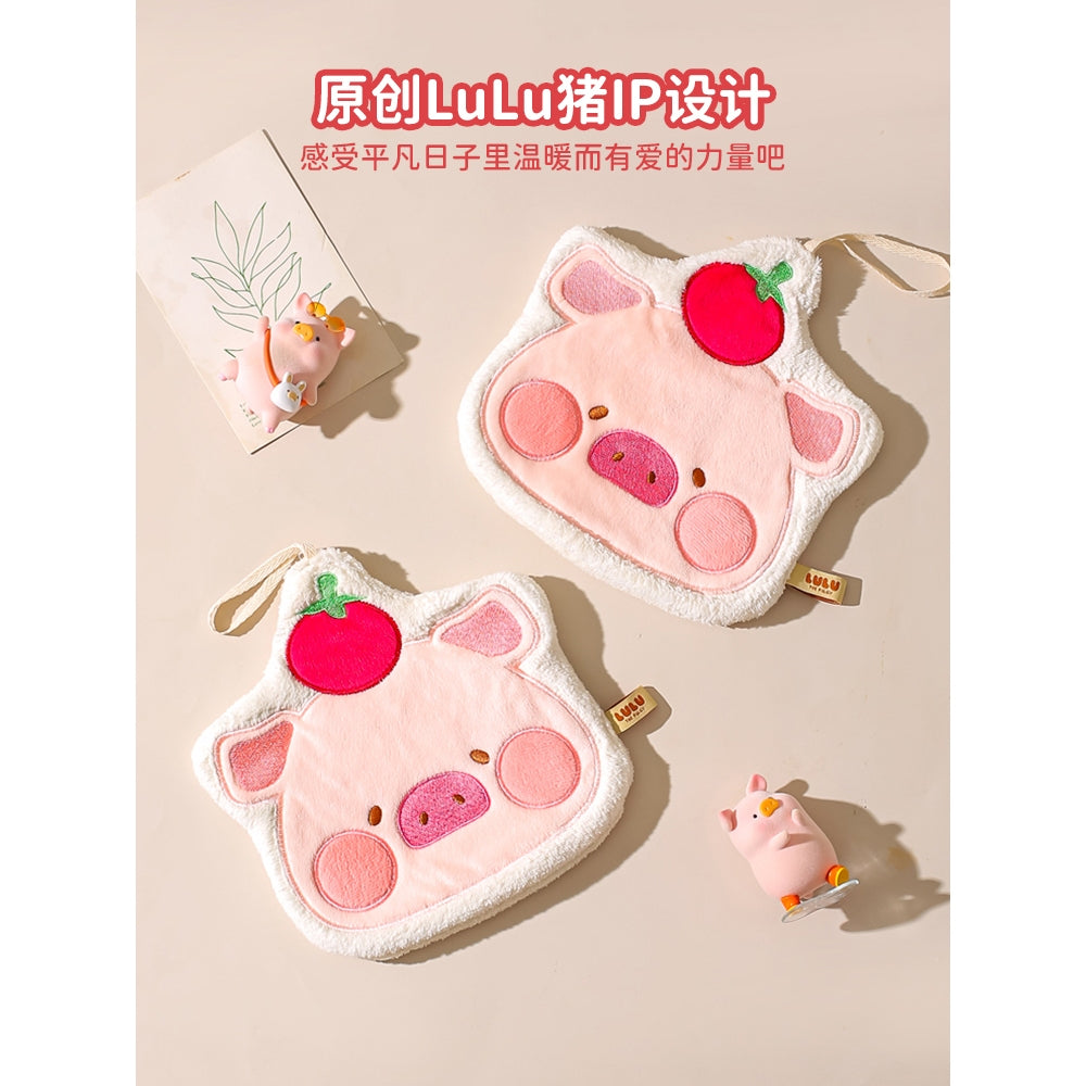 【川島屋】正版現貨 lulu豬 擦手巾 毛巾 掛式可愛高顏值擦手布 珊瑚絨材質 送禮 商品圖片 4