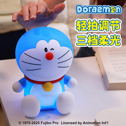 【洛克空間】現貨 哆啦A夢 小夜燈 氛圍燈 牀頭燈 新硅膠 拍拍燈 送禮 療癒 夜燈 擺件 哆啦a夢 商品圖片 4