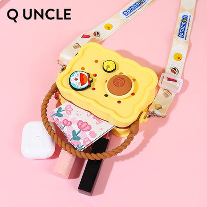 【Q UNCLE】正版現貨 哆啦A夢 DIY手提方包 零錢包 包包 硬幣包 耳機包 吊飾 小叮噹 掛件 哆啦a夢 收納包 商品圖片 4