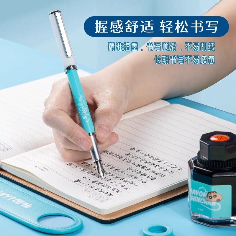 【現貨】正版 蠟筆小新 鋼筆禮盒套裝 國中 國小 文具 練鋼筆 練字 新之助 小白 生日禮物 畢加索 商品圖片 4