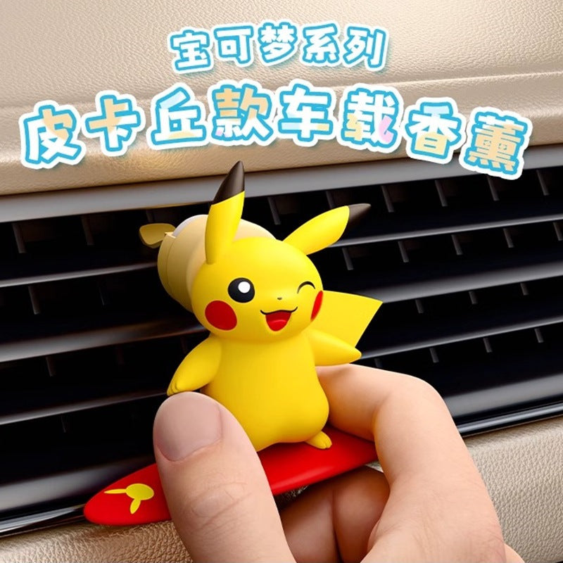 【冉紅】正版現貨 寶可夢 皮卡丘 出風口 香薰 公仔 車載香薰 汽車裝飾 送禮 商品圖片 4