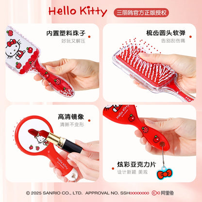 【包包寶】現貨 三麗鷗 梳子 KT貓 氣墊梳 卡通按摩梳 可愛便攜摺疊梳 鏡梳 送禮 商品圖片 4