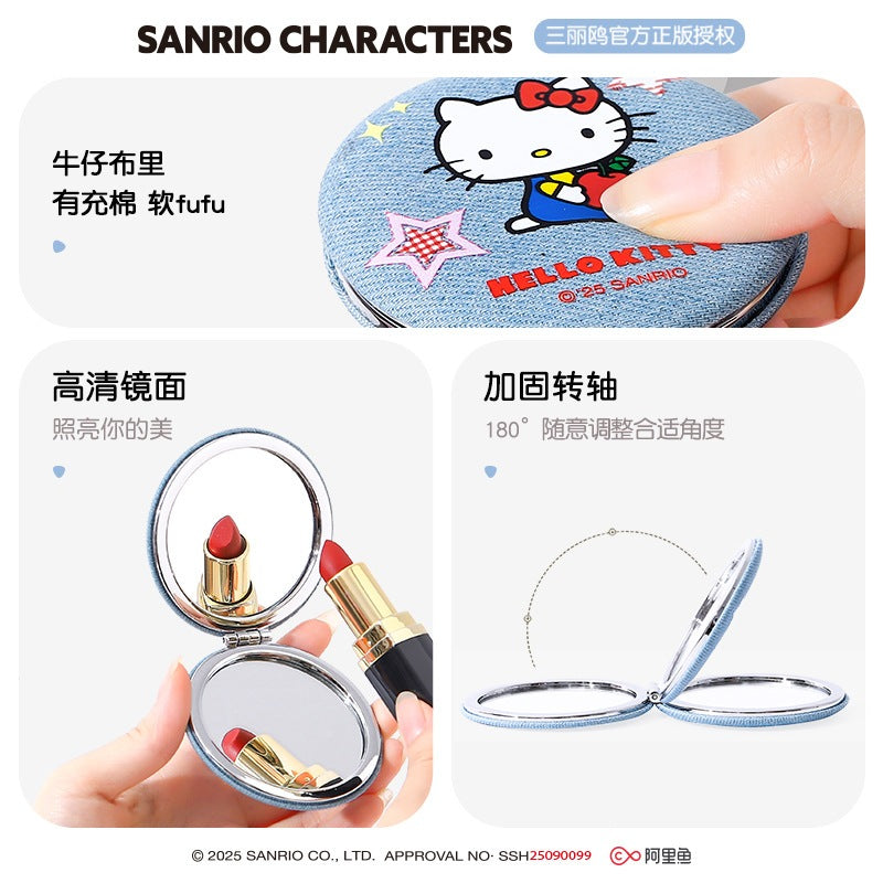 【包包寶】現貨 三麗鷗 化妝鏡 庫洛米 卡通款迷你便攜式小鏡子 玉桂狗 隨身攜帶 便攜手持鏡 送禮 商品圖片 4