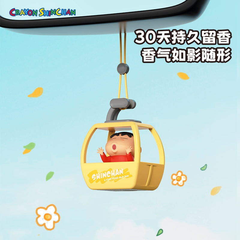 【洛克空間】現貨 蠟筆小新 遊覽車 掛飾 吊飾 掛件 汽車 轎車 香薰擺件 公仔 送禮 新之助 商品圖片 4