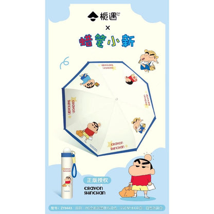 【梔遇】現貨 蠟筆小新 經典形象 手動傘 雨傘 太陽傘 遮陽傘 晴雨兩用 防曬 防紫外線 新之助 睡衣小新 熊貓小新 商品圖片 4