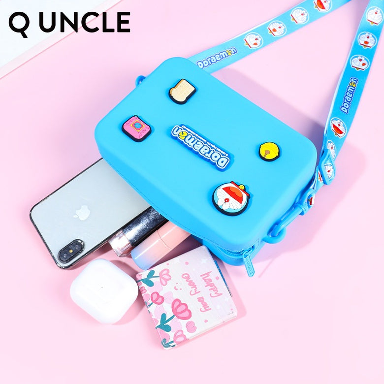 【Q UNCLE】正版現貨 哆啦A夢 DIY盒子手機包 零錢包 包包 硬幣包 耳機包 小叮噹 掛件 哆啦a夢 收納包 商品圖片 4