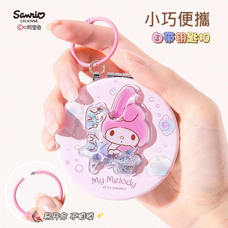 【包包寶】現貨 三麗鷗 化妝鏡 美樂蒂 油包雙面小鏡子 庫洛米 隨身便攜 方形學生鏡子 送禮 商品圖片 4