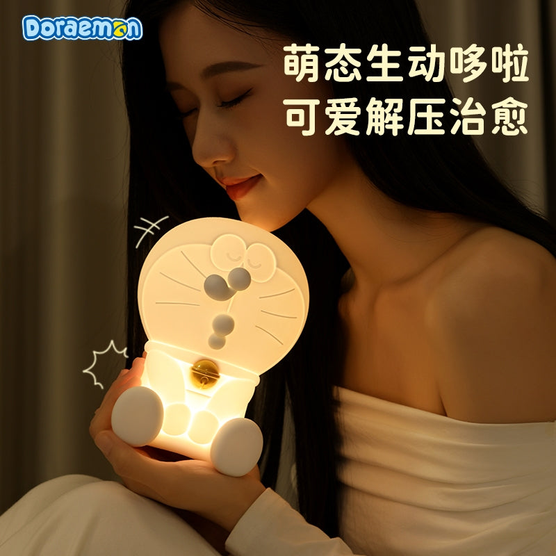 【洛克空間】現貨 哆啦A夢 小夜燈 拍拍燈 氛圍燈 牀頭燈 硅膠材質 送禮 不怕黑 療癒 夜燈 擺件 哆啦a夢 商品圖片 4