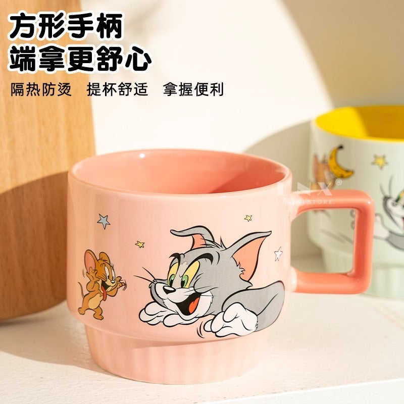 【曙曦】正版現貨 貓和老鼠 疊疊杯 馬克杯 水杯 牛奶杯 咖啡杯 飲料杯 餐具 送禮 湯姆與傑瑞 商品圖片 4