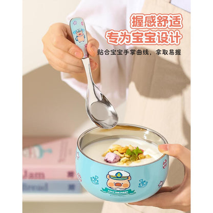 【川島屋】正版現貨 lulu豬 高顏值不銹鋼元寶湯匙 餐具 湯勺 可愛短柄元寶勺 送禮 商品圖片 4
